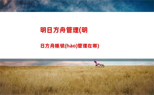 明日方舟公司(明日方舟公司總裁)