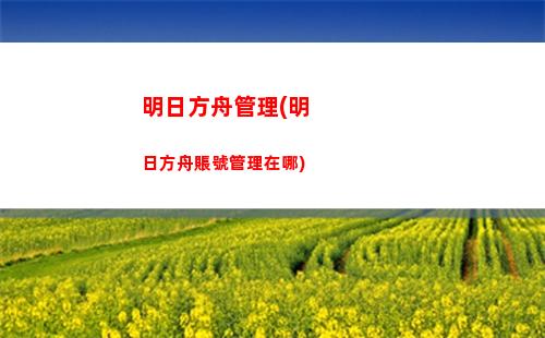 明日方舟公司(明日方舟公司總裁)