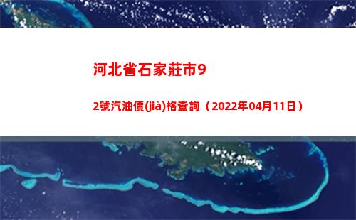 河北省石家莊市92號汽油價(jià)格查詢（2022年04月11日）