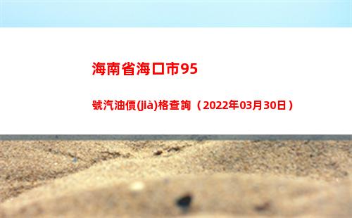 海南省海口市95號汽油價(jià)格查詢（2022年03月30日）