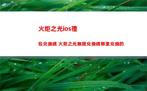 火炬之光ios禮包兌換碼 火炬之光無限兌換碼哪里兌換的