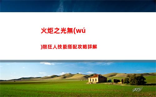 火炬之光無(wú)限狂人技能搭配攻略詳解
