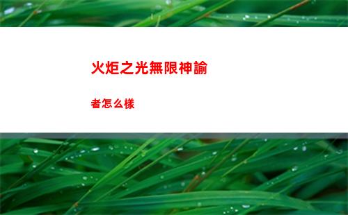 火炬之光無限神諭者怎么樣