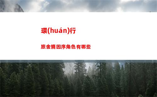 環(huán)行旅舍熵因序角色有哪些