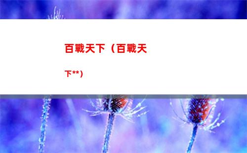 百戰天下（百戰天下小說）