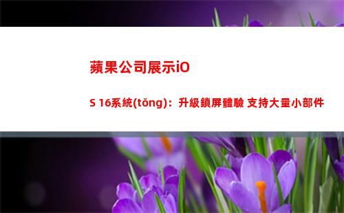 蘋果公司展示iOS 16系統(tǒng)：升級鎖屏體驗 支持大量小部件(蘋果展示機能買嗎)