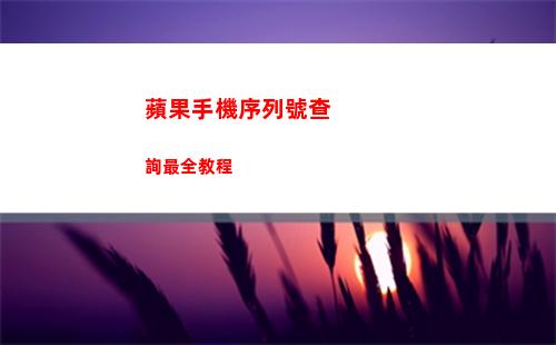 蘋果手機序列號查詢最全教程