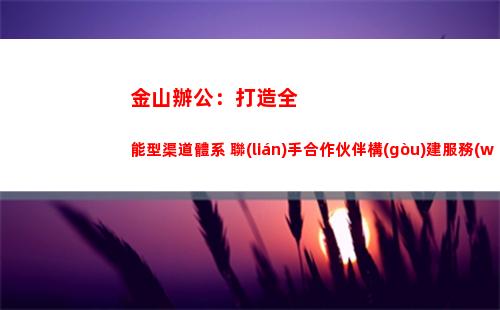 金山辦公：打造全能型渠道體系 聯(lián)手合作伙伴構(gòu)建服務(wù)新生態(tài)(金山辦公市值)插圖4