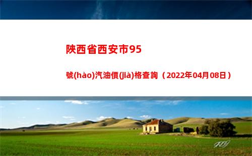 陜西省西安市95號(hào)汽油價(jià)格查詢（2022年04月08日）