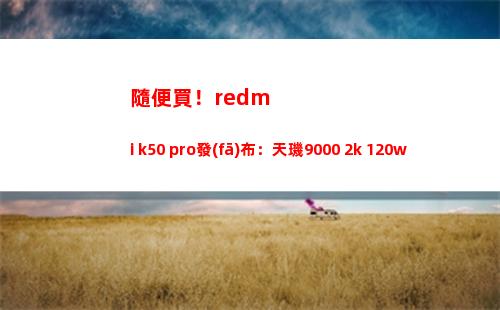 隨意買！redmi k50 pro頒布：天璣9000+2k+120w