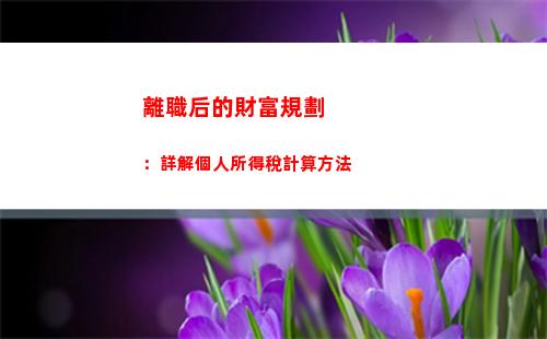 輕松享受高薪生活，了解一千萬個人所得稅計算方法！