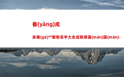 養(yǎng)成系個(gè)性游戲?qū)櫸锩执笕删透袧M(mǎn)滿(mǎn)-可愛(ài)點(diǎn)