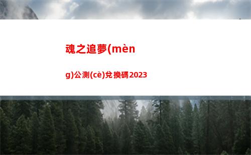 魂之追夢(mèng)公測(cè)兌換碼2023