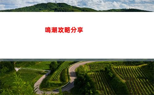 鳴潮攻略分享