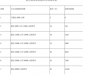 個稅稅率調高(降低個稅最高稅率)