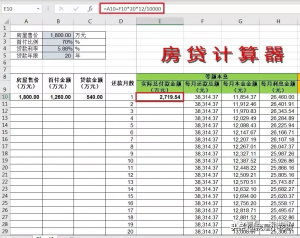 商業貸款房貸計算器(商業銀行房貸計算器)