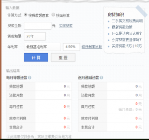 房貸計(jì)算計(jì)算器(房貸計(jì)算器 詳細(xì))