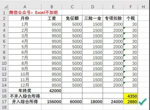 個人所得稅excel(個人所得稅excel表格)