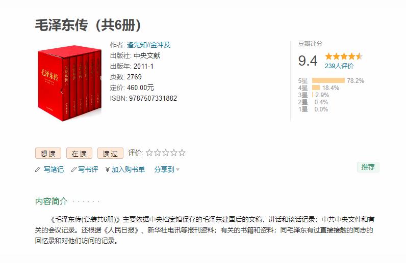 名人傳記有哪些-20世紀四大傳記