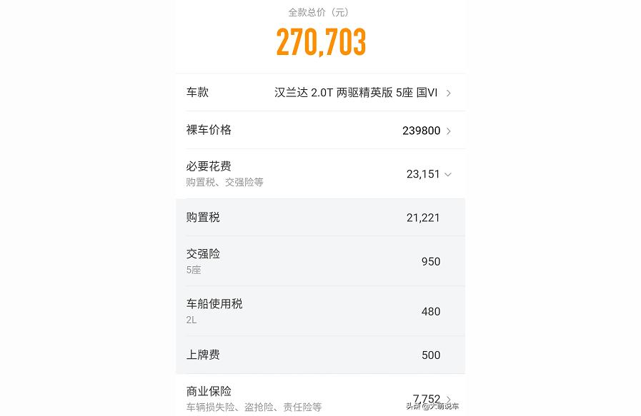 漢蘭達油電混合2022報價-2022款漢蘭達混動有幾款