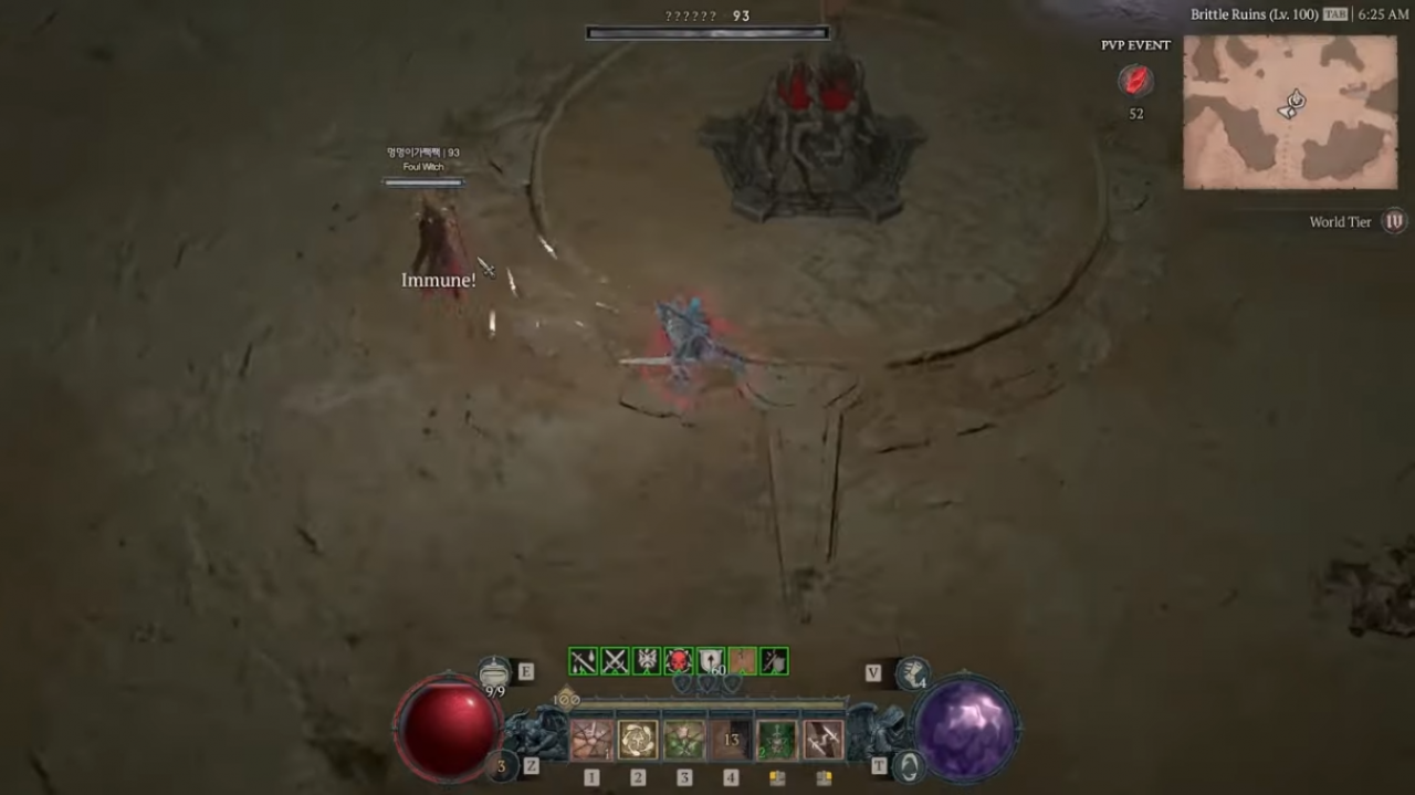 《暗黑破壞神4》PvP區域出現“無敵”漏洞