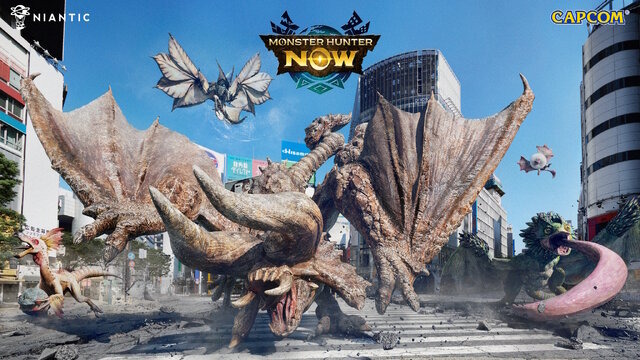 AR版《怪物獵人Now》正式運營 拉上好友街道狩獵