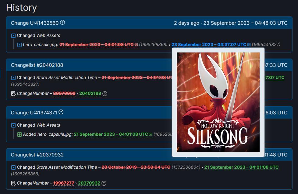 至少還在做 《空洞騎士：絲綢之歌》Steam頁面更新