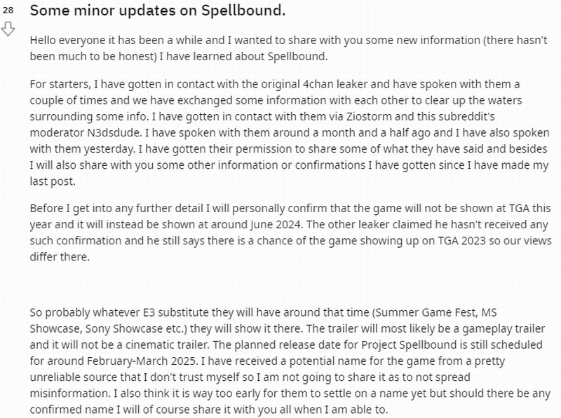 FS社新作《Spellbound》或將于2025年發售！